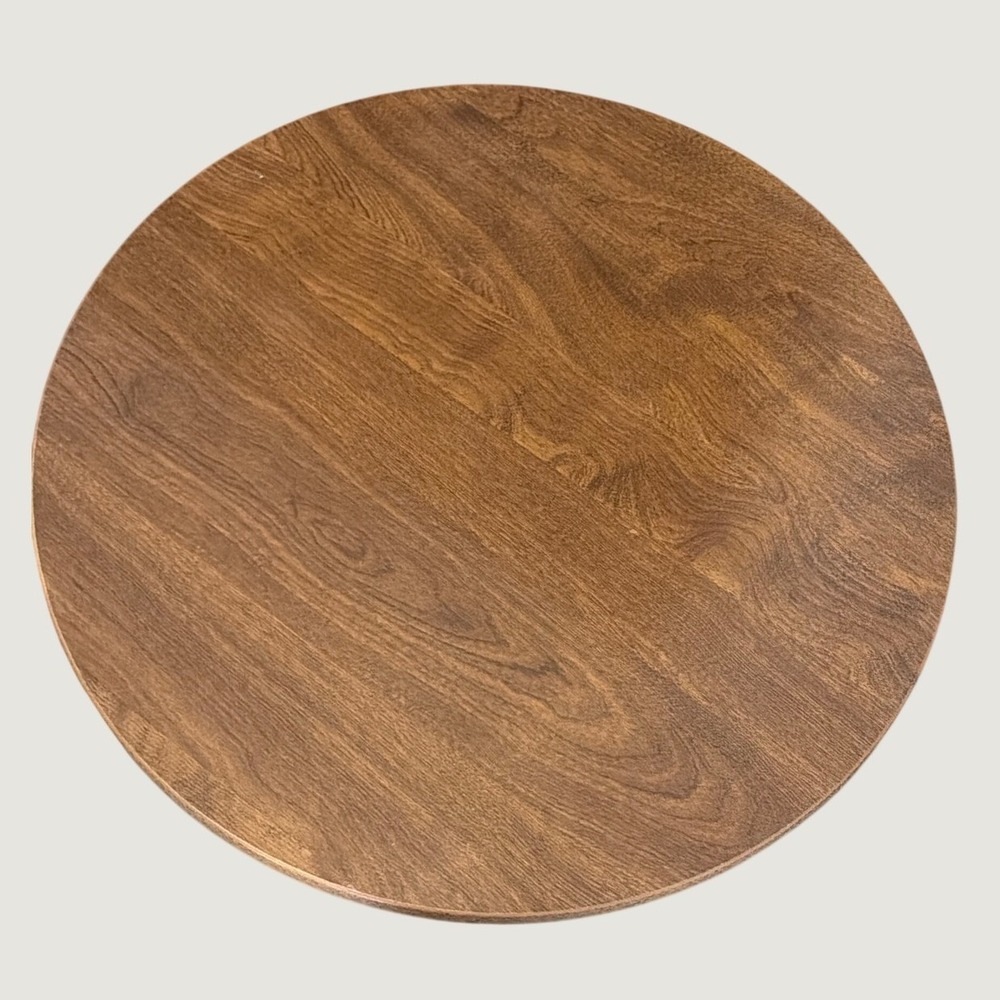Vintage Ethan Allen Lazy Susan MCM Solid Maple Wood Formica Top 20" Round